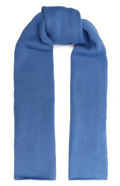 Детский шерстяной шарф CATYA голубого цвета, арт. 327726 | Фото 1 (Материал: Текстиль, Шерсть; Материал сплава: Проставлено; Нос: Не проставлено)