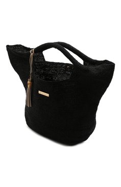 Женская сумка grace bay HEIDI KLEIN черного цвета, арт. AC15HK18GBBLR03 | Фото 5 (Материал: Растительное волокно; Размер: large)
