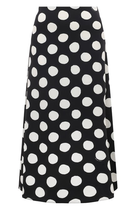 Женская юбка из вискозы MARNI черно-белого цвета по цене 0 руб., арт. G0MA0567A0/UTV996 | Фото 1