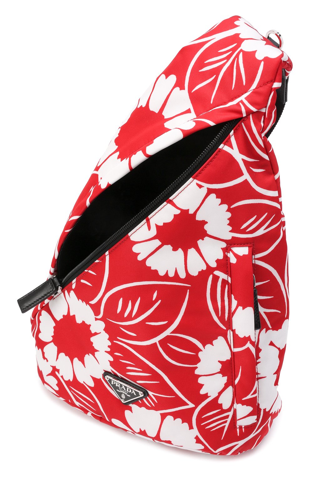 Мужской текстильный рюкзак PRADA красного цвета, арт. 2VZ092-2D1V-F0976-OOO | Фото 5 (Ремень/цепочка: На плечо; Материал: Текстиль)