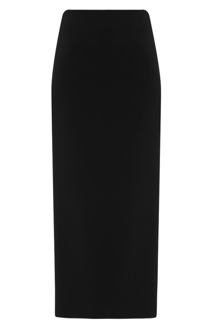 Женская хлопковая юбка BRUNELLO CUCINELLI черного цвета, арт. MB416B1336 | Фото 1 (Материал внешний: Хлопок; Материал сплава: Проставлено; Драгоценные камни: Проставлено; Длина Ж (юбки, платья, шорты): Макси; Материал подклада: Синтетический материал)