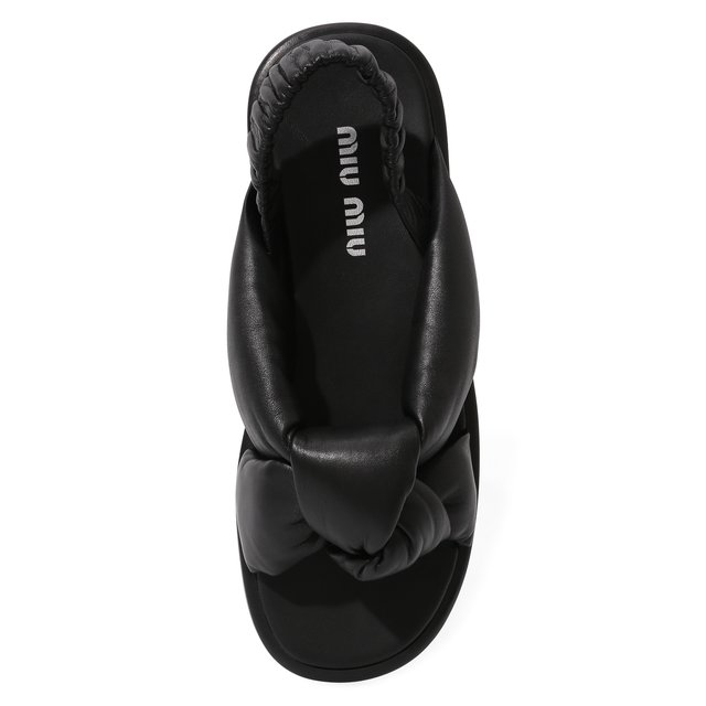 фото Кожаные сандалии miu miu