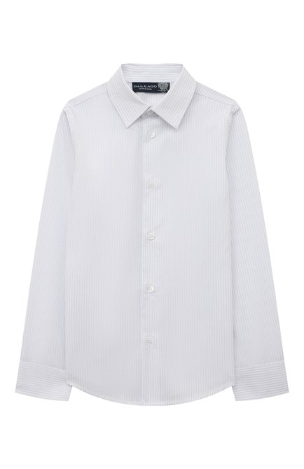Детская хлопковая рубашка DAL LAGO белого цвета по цене 5995 руб., арт. N402/9311/4-6 | Фото 1
