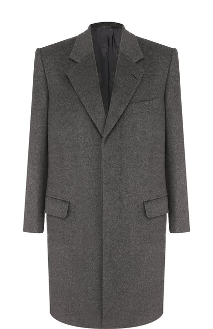 Мужской однотонное шерстяное пальто BRIONI серого цвета по цене 530500 руб., арт. R04U0L/07334 | Фото 1