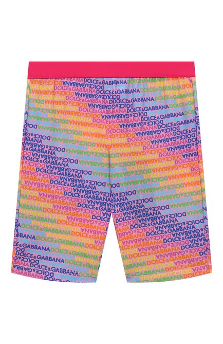 Детские плавки-шорты DOLCE & GABBANA разноцветного цвета, арт. L5J844/FSG8J | Фото 1 (Нос: Не проставлено; Материал сплава: Проставлено; Материал внешний: Синтетический материал)