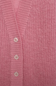Детский кардиган IL GUFO розового цвета, арт. A21GF371EM431/2A-4A | Фото 3 (Материал внешний: Шерсть, Синтетический материал; Рукава: Длинные; Девочки Кросс-КТ: Кардиган-одежда; Ростовка одежда: 36 мес | 98 см)