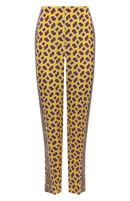 Женские шелковые брюки RALPH LAUREN желтого цвета по цене 161500 руб., арт. 290869544 | Фото 1
