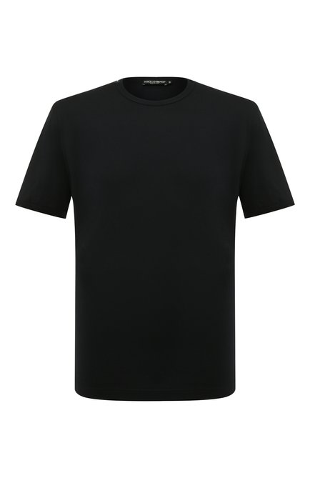 Мужская хлопковая футболка DOLCE & GABBANA темно-синего цвета по цене 28500 руб., арт. G8GX8T/FU7EQ | Фото 1