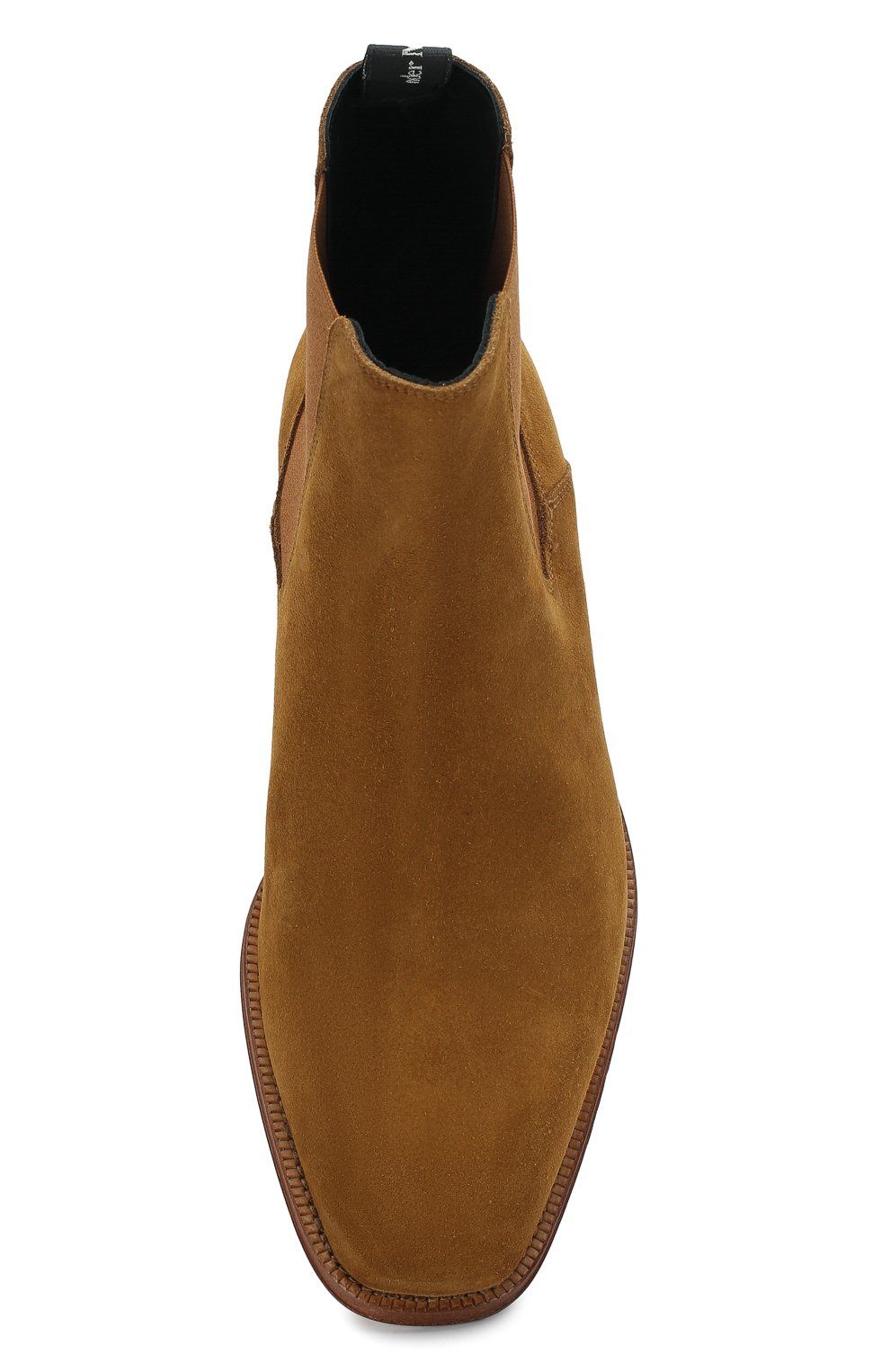 Мужские замшевые челси ALEXANDER MCQUEEN светло-коричневого цвета, арт. 604259/WHXK4 | Фото 5 (Материал внутренний: Натуральная кожа; Материал утеплителя: Без утеплителя; Подошва: Плоская; Мужское Кросс-КТ: Сапоги-обувь, Челси-обувь; Материал внешний: Замша)