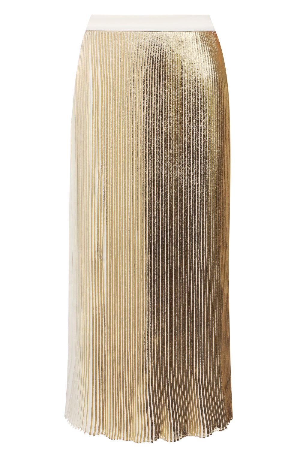 Женская плиссированная юбка VALENTINO золотого цвета, арт. VB3RA7G56AQ | Фото 1 (Женское Кросс-КТ: юбка-плиссе, Юбка-одежда; Материал внешний: Синтетический материал; Региональные ограничения белый список (Axapta Mercury): RU; Материал сплава: Проставлено; Длина Ж (юбки, платья, шорты): Миди; Драгоценн�ые камни: Проставлено; Стили: Романтичный)