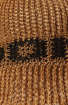 Женская панама DONDUP светло-коричневого цвета, арт. WQ129/Y00642D/XXX | Фото 4 (Материал: Текстиль, Вискоза)