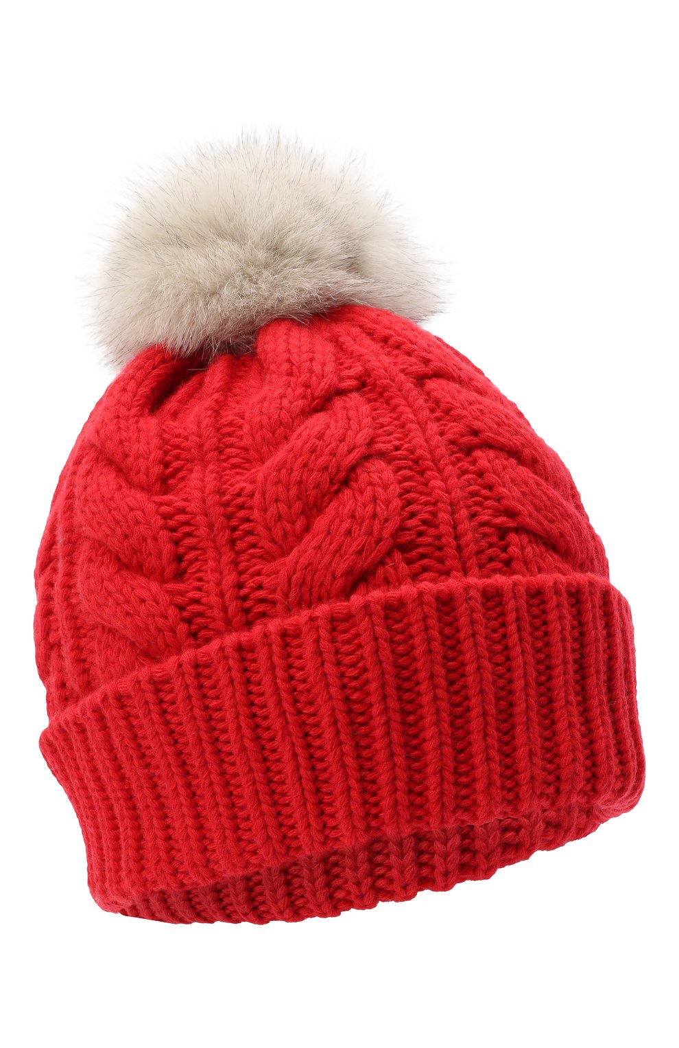 Женская шапка из шерсти и вискозы WOOLRICH красного цвета, арт. CFWWAC0082FR/UF0220 | Фото 1 (Материал: Текстиль, Шерсть, Вискоза)