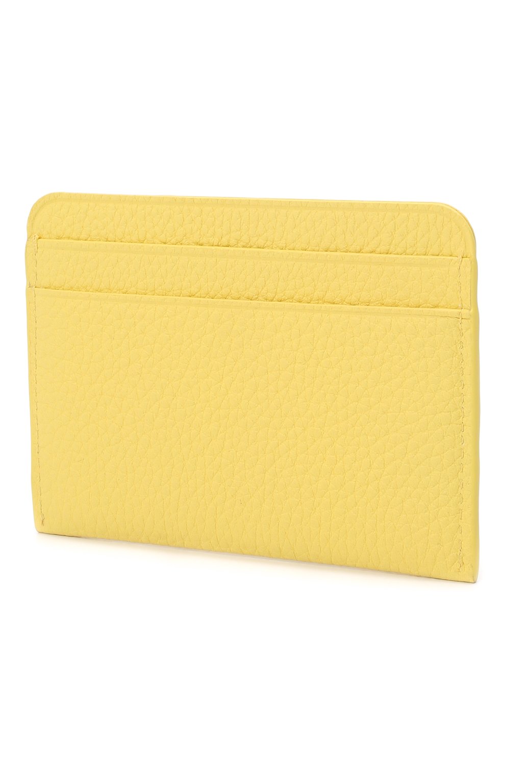 Женский кожаный футляр для кредитных карт LORO PIANA желтого цвета, арт. FAM2128 | Фото 2 (Материал: Натуральная кожа)