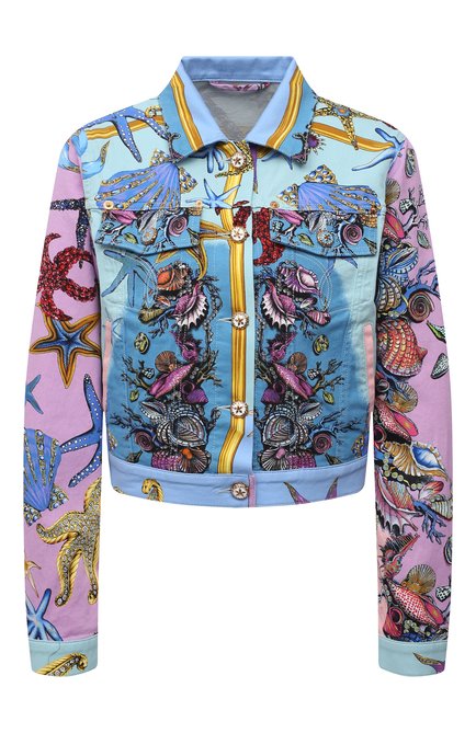 Женская джинсовая куртка VERSACE разноцветного цвета по цене 175500 руб., арт. A89233/1F01129 | Фото 1