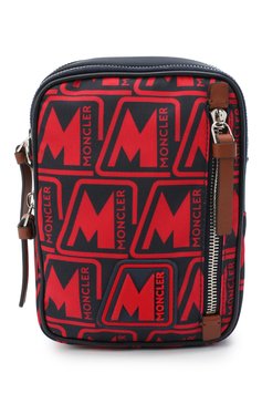 Мужская текстильная сумка detour MONCLER красного цвета, арт. F2-09A-5L700-00-02SL2 | Фото 1 (Размер: mini; Ремень/цепочка: На ремешке; Материал: Текстиль)