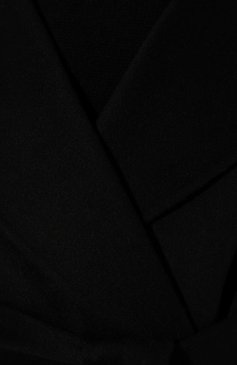 Женское шерстяное пальто IVY OAK черного цвета, арт. I01123F1111 | Фото 5 (Материал внешний: Шерсть; Рукава: Длинные; Материал сплава: Проставлено; Длина (верхняя одежда): Длинные; Драгоценные камни: Проставлено; 1-2-бортные: Двубортные; Стили: Кэжуэл)