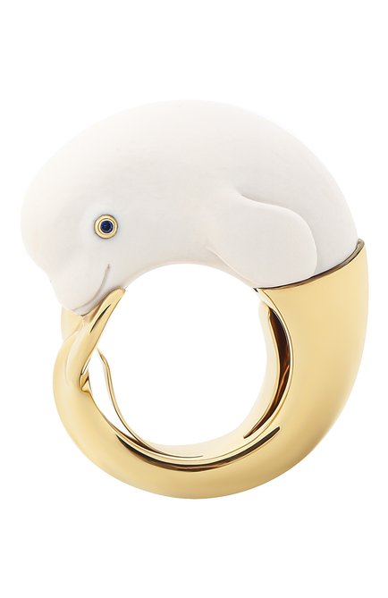 Женские кольцо BIBI VAN DER VELDEN бесцветного цвета, арт. R20170657 | Фото 1 (Материал сплава: Желтое золото; Драгоценные камни: Сапфиры)