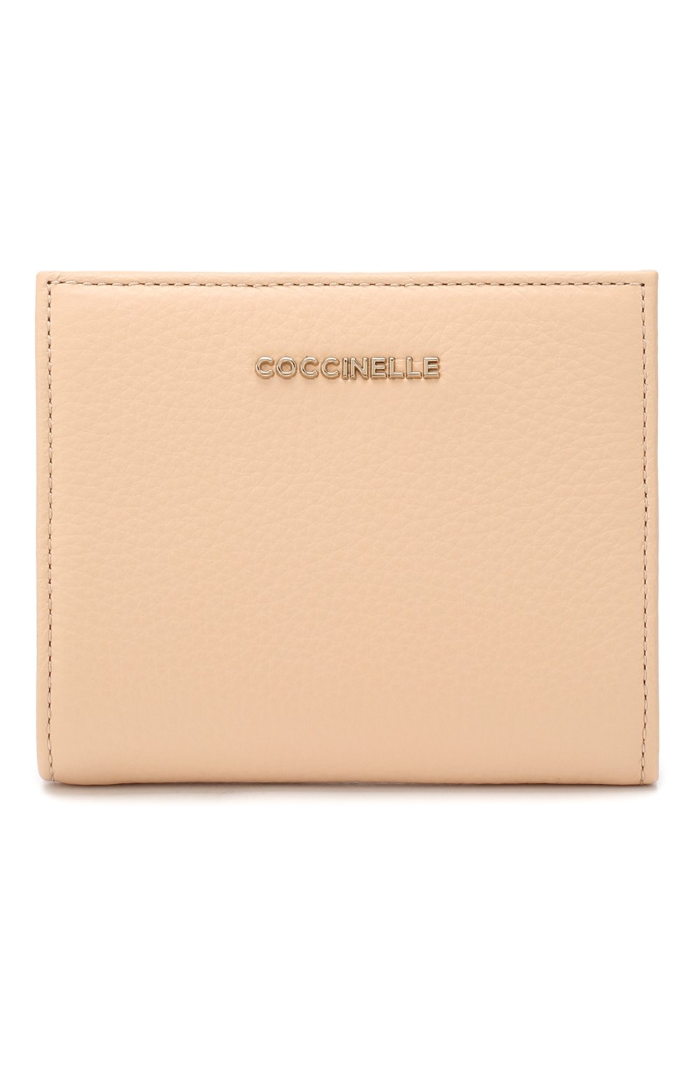 Женские кожаное портмоне COCCINELLE бежевого цвета, арт. E2 FW5 11 74 01 | Фото 1 (Материал: Натуральная кожа; Кросс-КТ: другое)