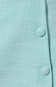 Женская юбка-шорты SELF-PORTRAIT голубого цвета, арт. SS23-014P-BL | Фото 5 (Длина Ж (юбки, платья, шорты): Мини; Материал внешний: Синтетический материал; Женское Кросс-КТ: Юбка-одежда, юбка-шорты; Материал подклада: Синтетический материал; Стили: Романтичный)