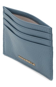 Женский кожаный футляр для кредитных карт COCCINELLE голубого цвета, арт. E2 FW5 12 95 01 | Фото 3 (Материал: Натуральная кожа)