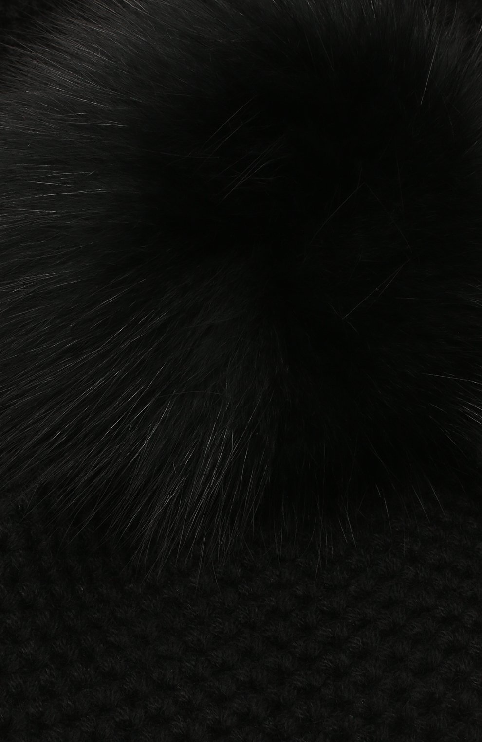 Женская кашемировая шапка INVERNI черного цвета, арт. 4732CMG1 | Фото 3 (Материал: Текстиль, Кашемир, Шерсть)