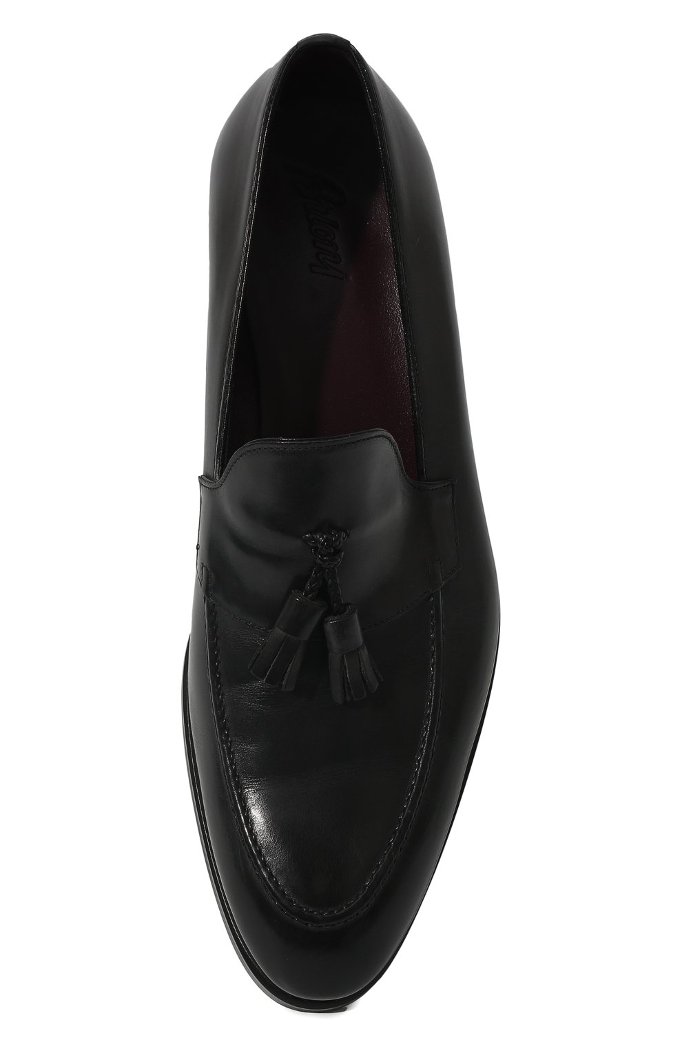 Мужские кожаные лоферы BRIONI черного цвета, арт. QFDE0L/P6757 | Фото 6 (Материал внутренний: Натуральная кожа; Стили: Классический; Статус проверки: Проверена категория)