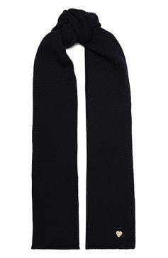 Детский шерстяной шарф IL TRENINO темно-синего цвета, арт. 21 4030 | Фото 1 (Материал: Текстиль, Шерсть; Материал сплава: Проставлено; Нос: Не проставлено)