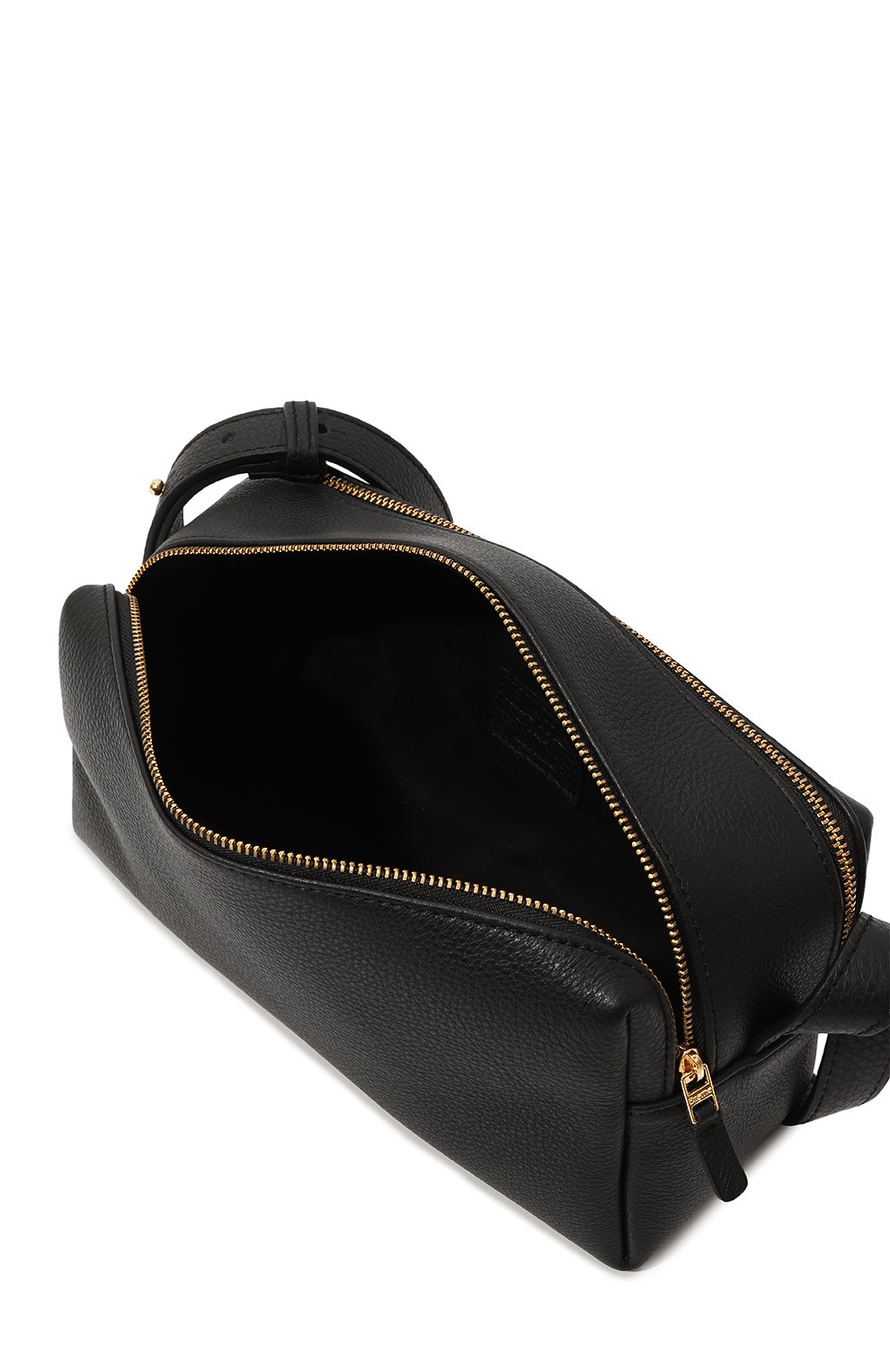 Женская сумка trousse ELLEME черного цвета, арт. TR0USSE SH0ULDER/PEBBLED LEATHER | Фото 5 (Сумки-технические: Сумки top-handle; Размер: medium; Материал: Натуральная кожа)