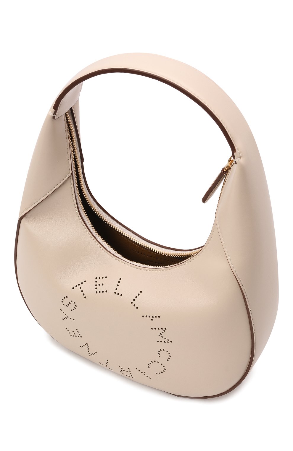 Женская сумка stella logo small STELLA MCCARTNEY кремвого цвета, арт. 700269/W8542 | Фото 4 (Сумки-технические: Сумки top-handle; Материал: Текстиль, Экокожа; Размер: small)
