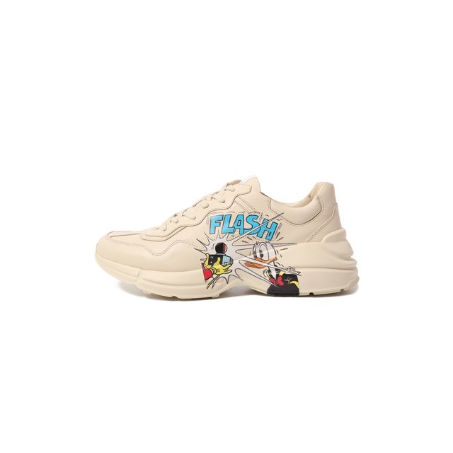 Кожаные кроссовки Rhyton Disney x Gucci Gucci  646509 DRW00 Фото 4