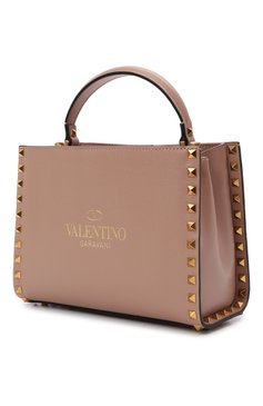 Женская сумка alcove small VALENTINO светло-розового цвета, арт. WW2B0J77/WAX | Фото 3 (Сумки-технические: Сумки top-handle; Материал: Натуральная кожа; Ремень/цепочка: На ремешке; Размер: small)