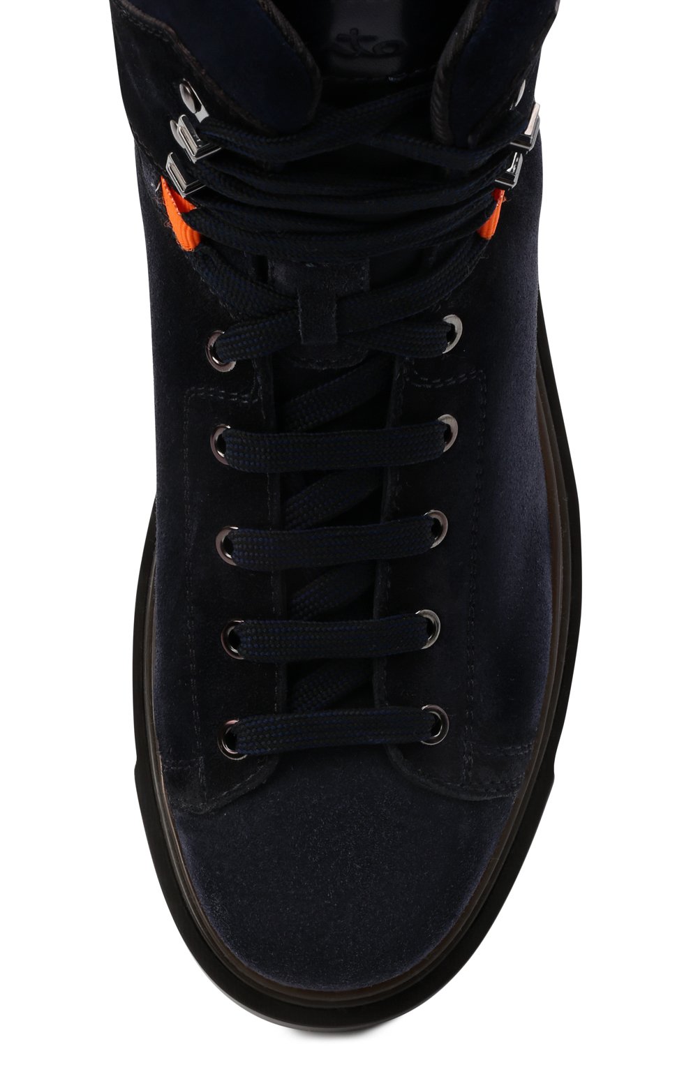 Мужские темно-синие замшевые ботинки SANTONI купить в интернет-магазине��УМ, арт. MGSG17859DDAKWRNU60