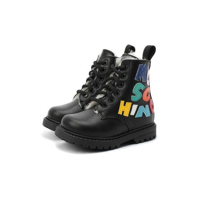 Кожаные ботинки Moschino 65619/RUNNER/18-27