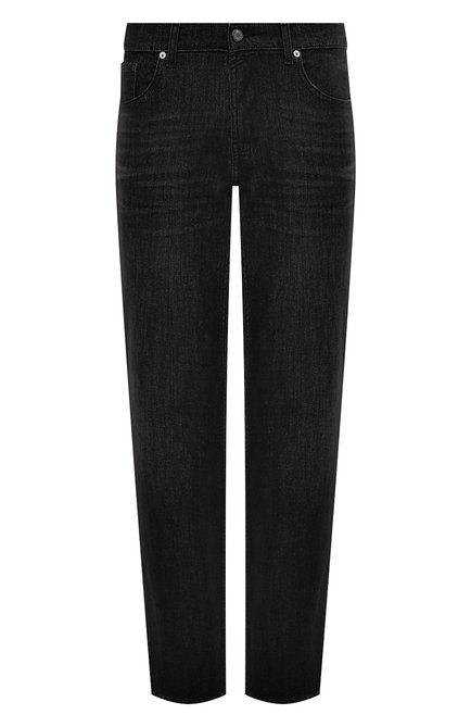Мужские джинсы 7 FOR ALL MANKIND черного цвета, арт. JSMNC920PL | Фото 1 (Материал сплава: Проставлено; Драгоценные камни: Проставлено; Длина (брюки, джинсы): Стандартные; Материал внешний: Хлопок)