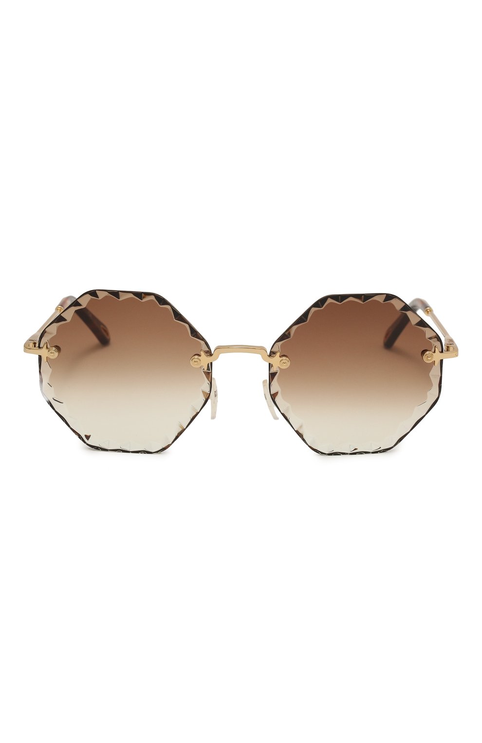 Женские солнцезащитные очки rosie CHLOÉ коричневого цвета, арт. 143S-742 | Фото 3 (Тип очков: С/з)