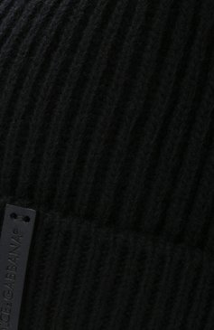 Мужская шерстяная шапка DOLCE & GABBANA темно-синего цвета, арт. GXE84T/JAV99 | Фото 3 (Материал: Текстиль, Шерсть; Кросс-КТ: Трикотаж)