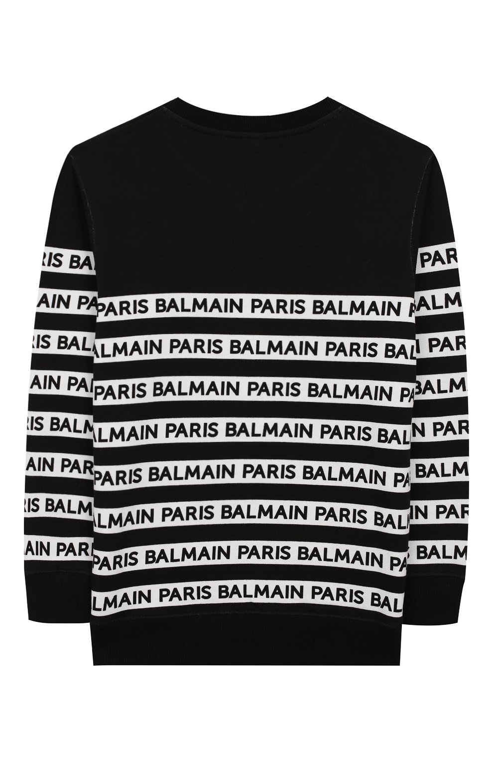 Детский хлопковый свитшот BALMAIN черного цвета, арт. 6L4640/LX230/12-16 | Фото 2 (Рукава: Длинные; Мальчики Кросс-КТ: Толстовка-одежда, Свитшот-одежда; Материал внешний: Хлопок; Статус проверки: Проверена категория; Ростовка одежда: 12 лет | 152 см, 13 - 15 лет | 158 см, 16 лет | 164 см)
