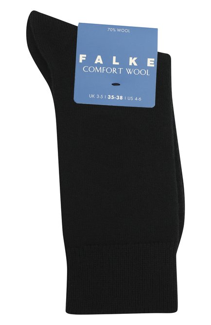 Детские носки FALKE черного цвета, арт. 10488. | Фото 1 (Материал: Шерсть, Текстиль; Кросс-КТ: Носки)