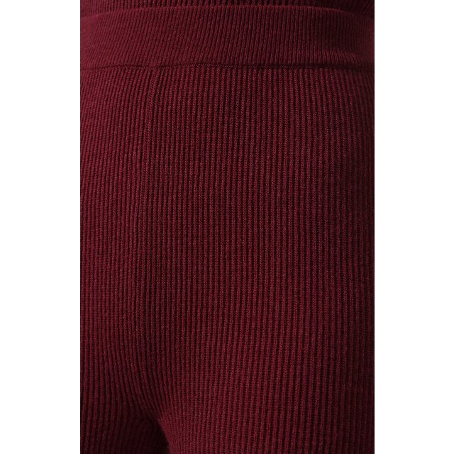 Брюки Nanushka  LEBA_BERRY_CASHMERE BLEND RIB Фото 5