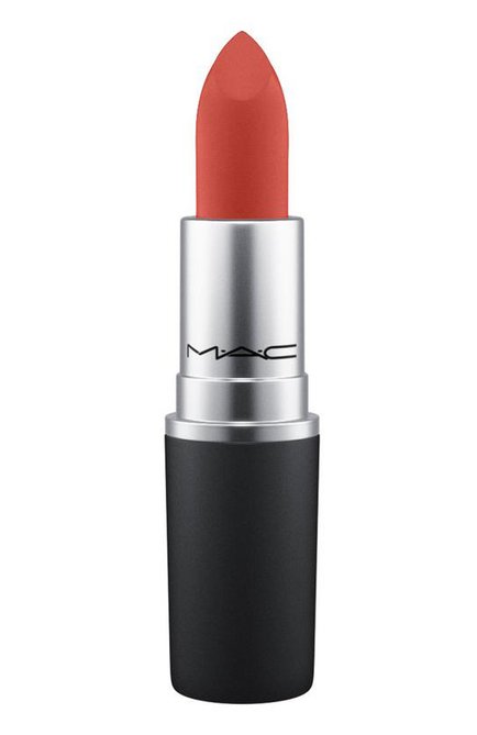 Губная помада powder kiss lipstick, оттенок devoted to chili (3g) MAC бесцветного цвета, арт. S4K0-31 | Фото 1