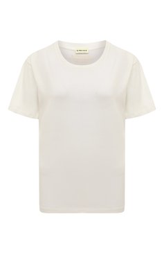 Женская хлопковая футболка 5PREVIEW белого цвета, арт. 5PW22077. | Фото 1 (Принт: Без принта; Рукава: Короткие; Длина (для топов): Стандартные; Материал внешний: Хлопок; Женское Кросс-КТ: Футболка-одежда; Стили: Минимализм)