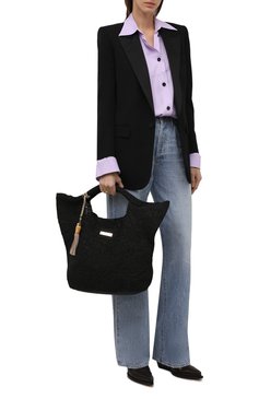 Женская сумка grace bay HEIDI KLEIN черного цвета, арт. AC15HK18GBBLR03 | Фото 3 (Материал: Растительное волокно; Размер: large)