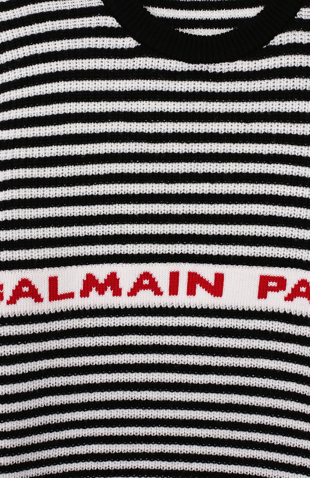 Детский шерстяной пуловер BALMAIN черного цвета, арт. 6L9520/LA910/12-16 | Фото 3 (Материал внешний: Шерсть; Рукава: Длинные; Мальчики Кросс-КТ: Пуловер-одежда; Статус проверки: Проверена категория)