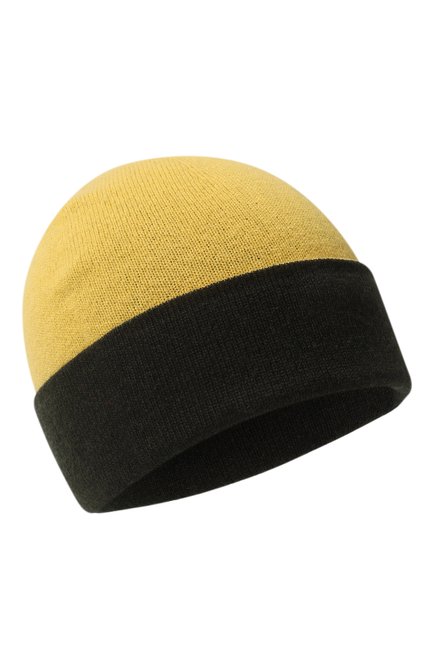 Женская кашемировая шапка TEGIN желтого цвета, арт. 1104 | Фото 1 (Материал: Шерсть, Текстиль, Кашемир)
