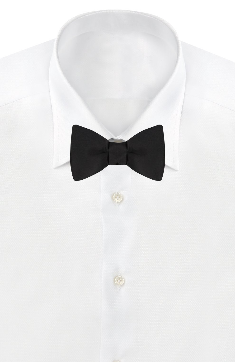 Мужской шелковый галстук-бабочка ETON черного цвета, арт. A101 60060 | Фото 2 (Материал: Текстиль, Шелк; Материал внутренний: Не назначено; Материал спла�ва: Проставлено; Нос: Не проставлено)