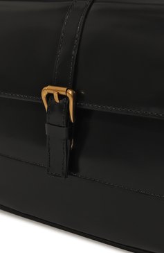 Женская сумка miranda BY FAR черного цвета, арт. 19PFMDASBLWMED | Фото 3 (Сумки-технические: Сумки top-handle; Размер: medium; Материал: Натуральная кожа; Материал сплава: Проставлено; Драгоценные камни: Проставлено)