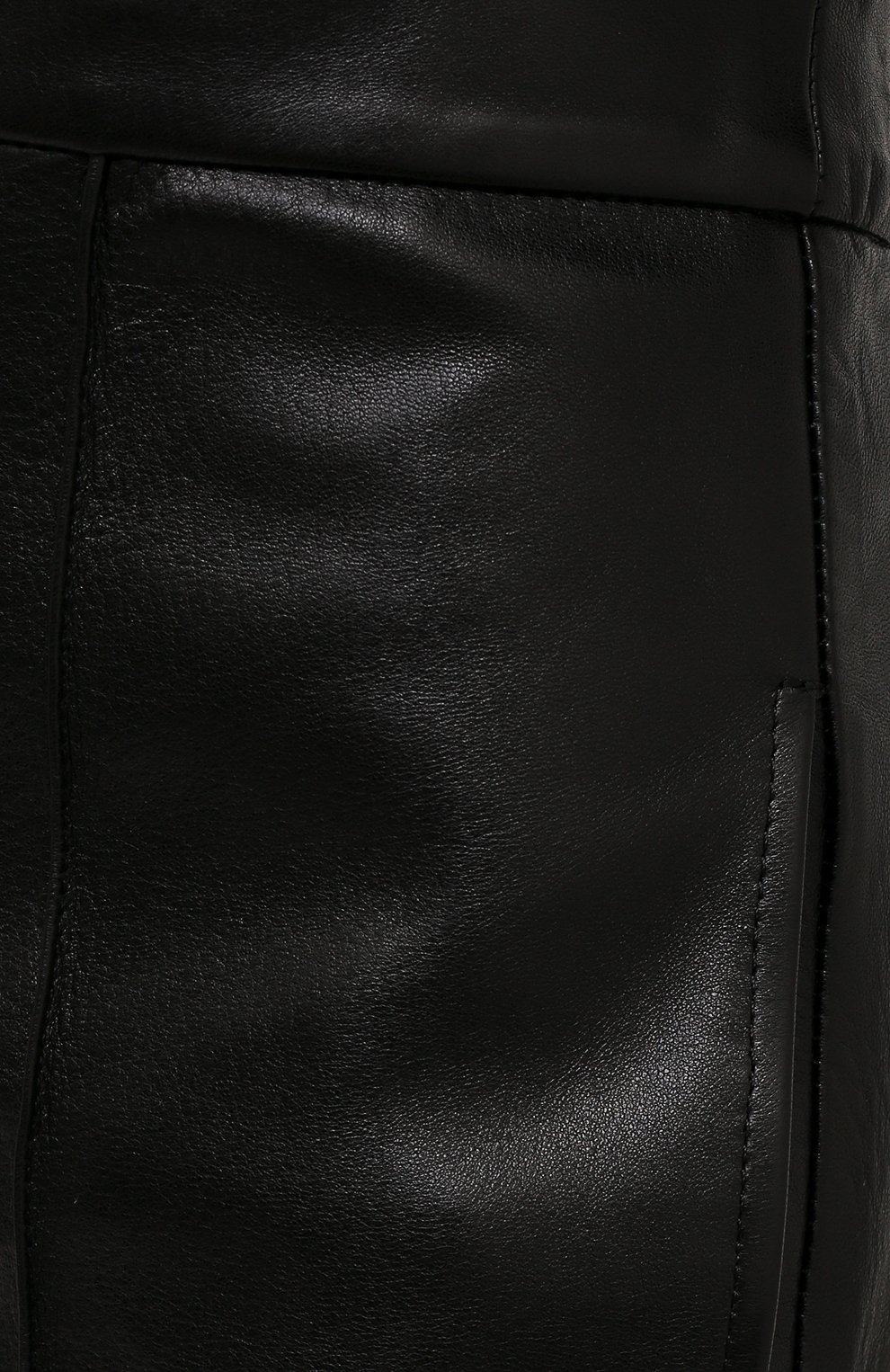 Женские кожаные брюки ISABEL MARANT черного цвета, арт. PA2034-21H002I/BILIR0KIA | Фото 5 (Длина (брюки, джинсы): Удлиненные; Стили: Гламурный; Женское Кросс-КТ: Брюки-одежда; Силуэт Ж (брюки и джинсы): Прямые; Материал сплава: Проставлено; Материал внешний: Натуральная кожа; Драгоценные камни: Проставлено)