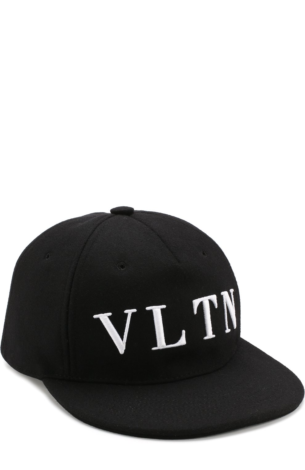Женская черная шерстяная кепка vltn VALENTINO купить в интернет ...