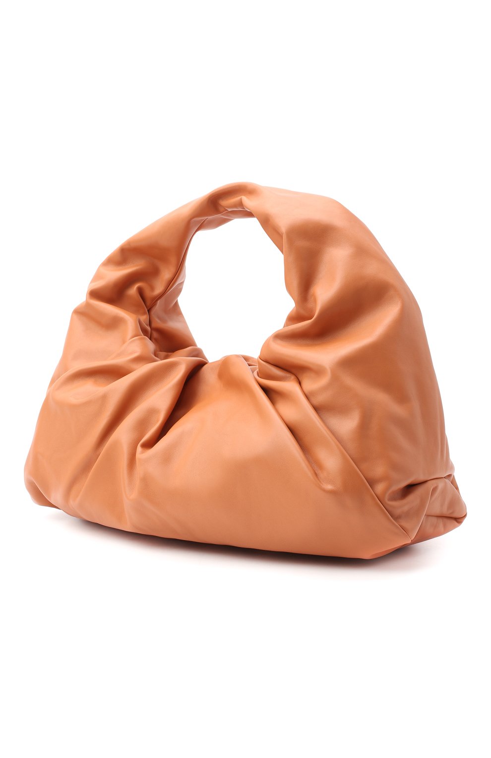 Женская сумка shoulder pouch medium BOTTEGA VENETA бежевого цвета, арт. 607984/VCP40 | Фото 3 (Сумки-технические: Сумки top-handle; Размер: medium; Материал: Натуральная кожа; Региональные ограничения белый список (Axapta Mercury): RU)