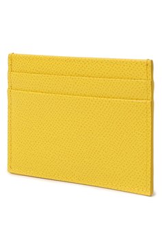 Женский кожаный футляр для кредитных карт DOLCE & GABBANA желтого цвета, арт. BI0330/A1001 | Фото 2 (Материал: Натуральная кожа; Материал сплава: Проставлено; Нос: Не проставлено)